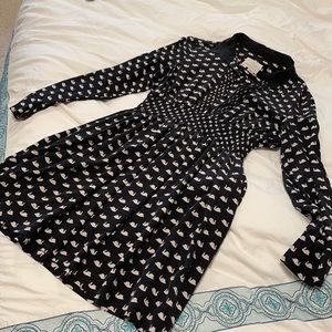 Kate Spade Swan Dress size large *with pockets*